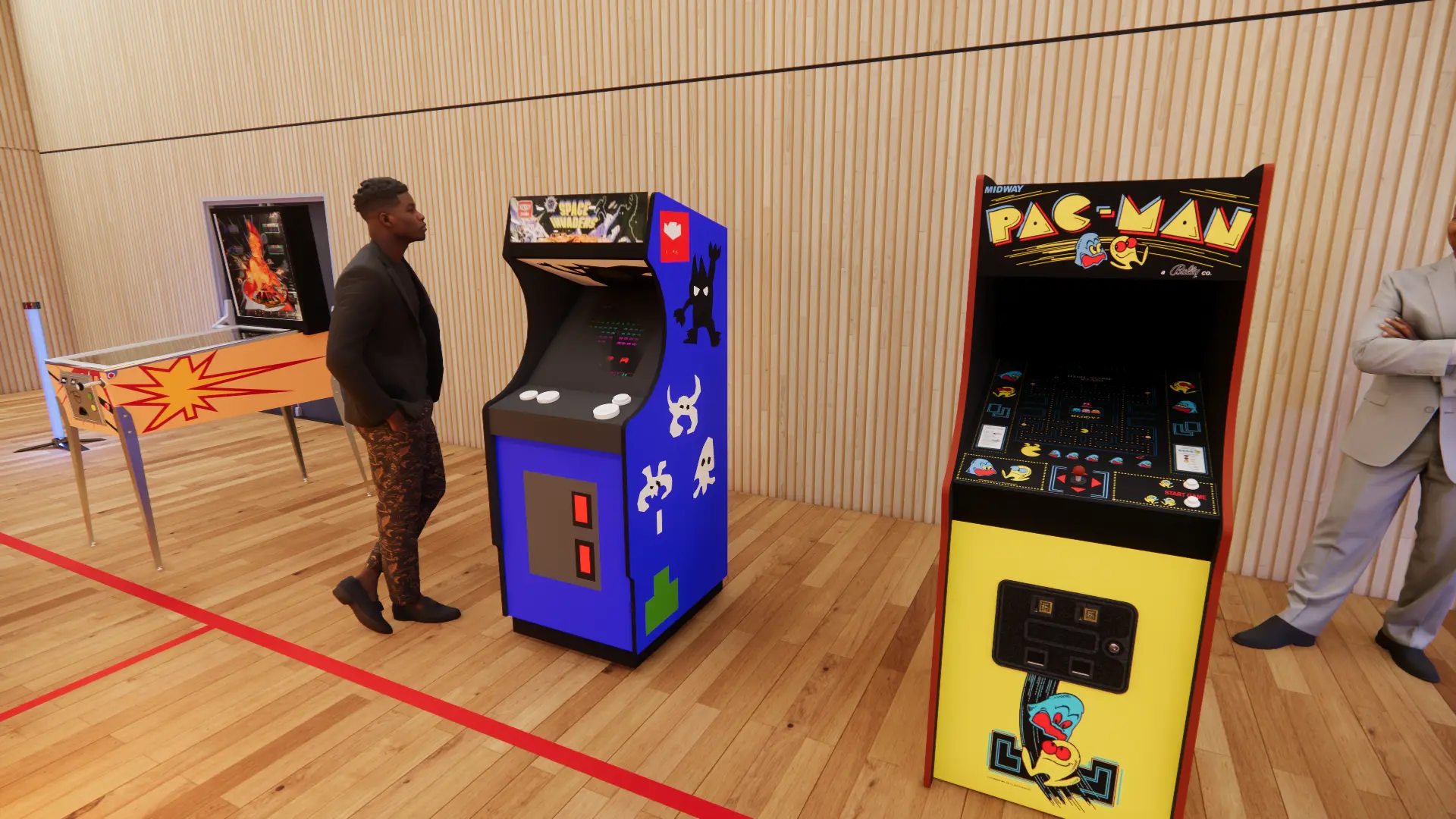 Les bornes d’arcade rétro Pac-Man et Space Invaders