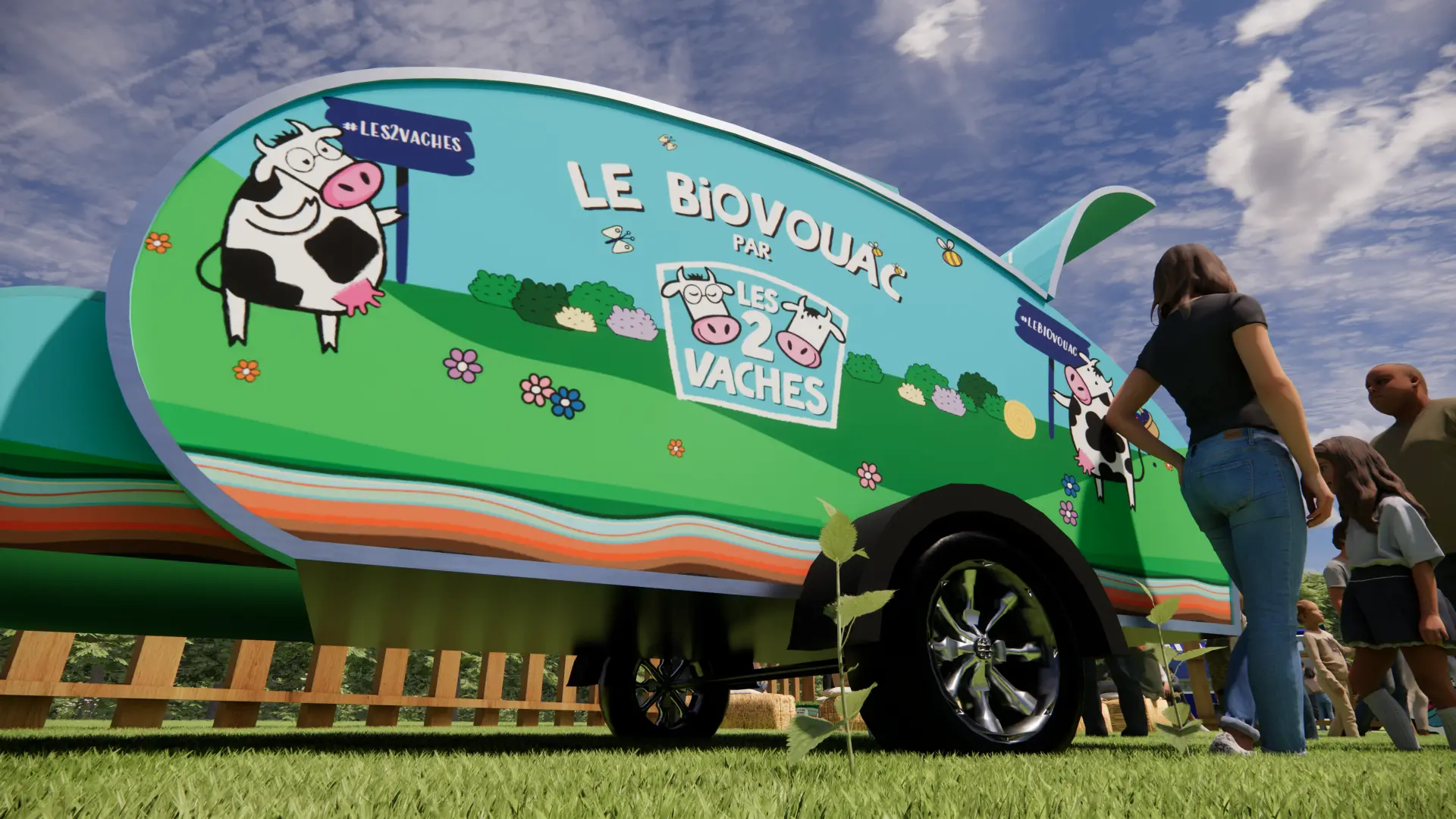 La caravane Le Biovouac par Les 2 Vaches vue de près