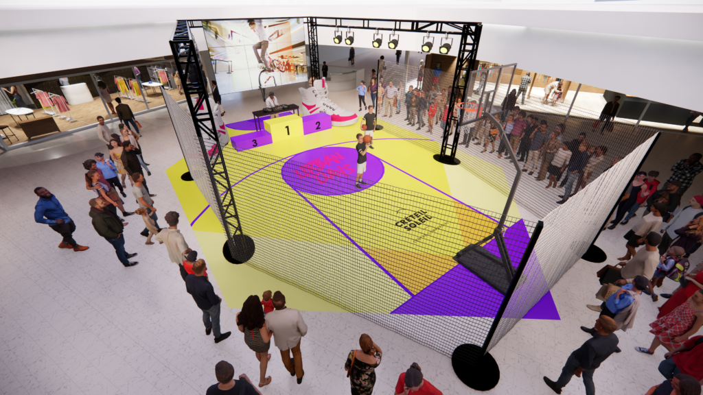 Scénographie 3d événement Créteil Soleil Urban Days réalisé par Studio Nuage Magique